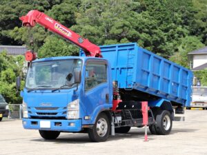 平成28年 ワイド 6FMT 積載2.95トン 3段 2.9ｔ吊り ラジコン クレーン付き深ダンプ