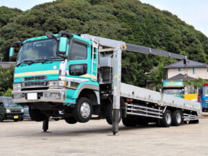 希少車V8 平成13年 四軸低床 積載12.2トン タダノ 4段 ラジコン 実走行