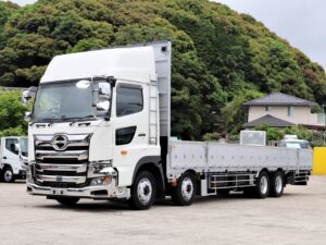 EG交換済み 平成30年 低床四軸車 ハイルーフ 7FMT 積載12.9トン L9.54m