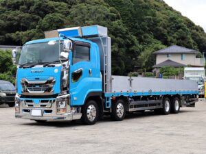 低床四軸 令和2年 380PS 7FMT 積載14.2トン 5方開 後輪エアサス L9.35m