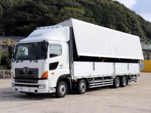 平成28年 7FMT 25トン 積載13.6トン 低床4軸車 キャビン塗装済み